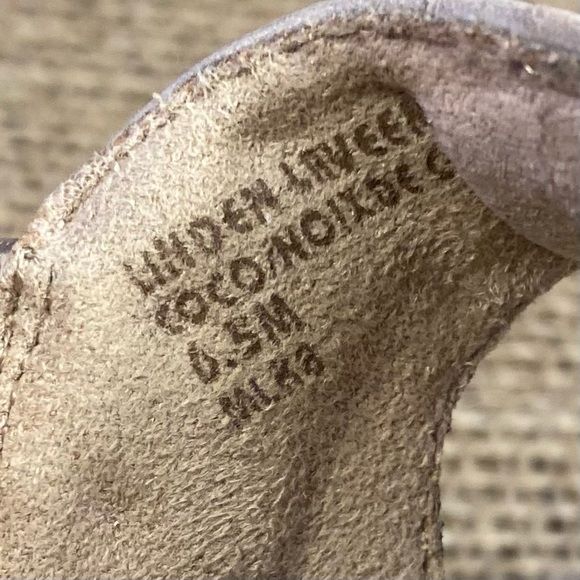 Earth Sandal  Leather  Slip On Slingback  Bungie Straps Beige Size 6.5 M - Picture 10 of 12